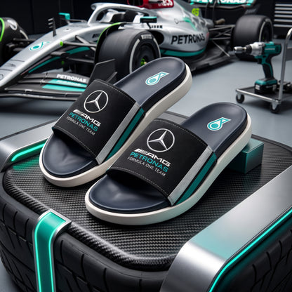 Merc AMG Petronas Sportline Custom Leather Sandals