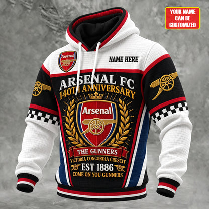 Personalized Arsenal Gunners 2026 Fabric Hooded Sweatshirt