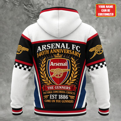 Personalized Arsenal Gunners 2026 Fabric Hooded Sweatshirt