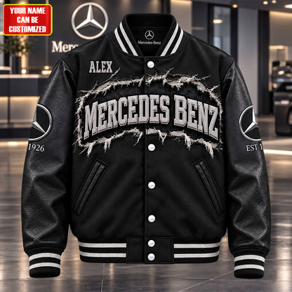 Merc Luxury Auto Heritage - Personalized Distressed Varsity Jacket