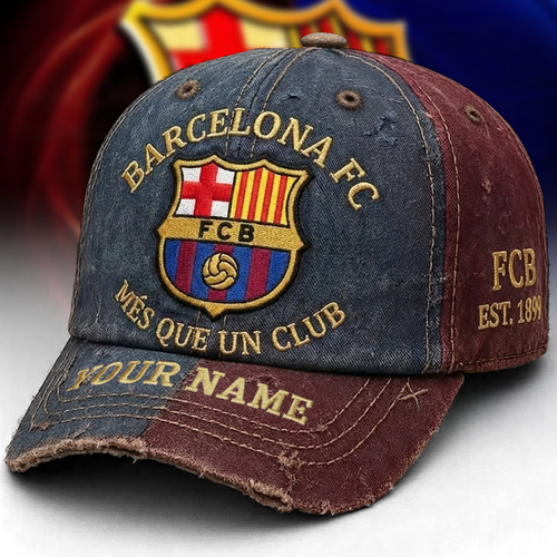 Personalized Barca FC Vintage Classic Cap