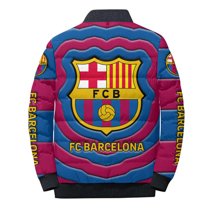 Personalized Barca FC Sport Puffer Jacket 3D