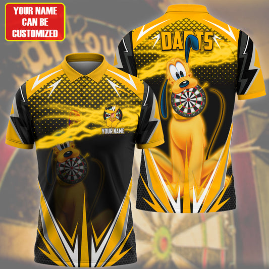 Personalized Name Pl Darts Yellow Version All Over Printed Unisex Shirt Q230105