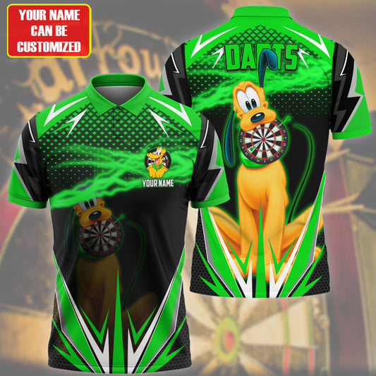 Personalized Name Pl Darts Green Version All Over Printed Unisex Shirt Q230105