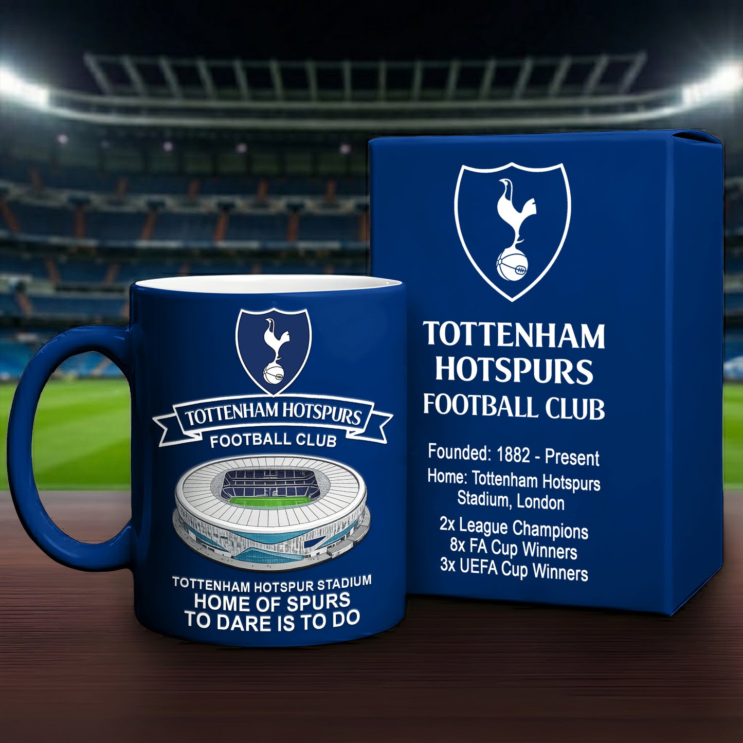 Tottenham FC Stadium Accent Mug , Cream Mug Gifts , Holiday Gifts