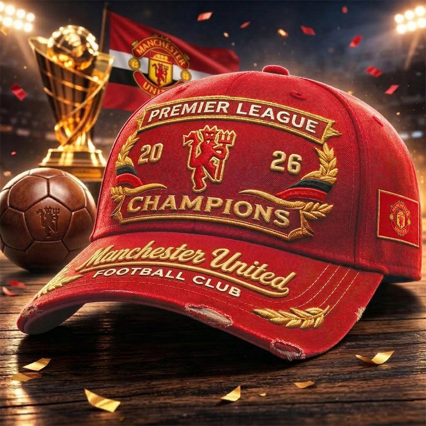 MU FC Champions Denim Classic Cap