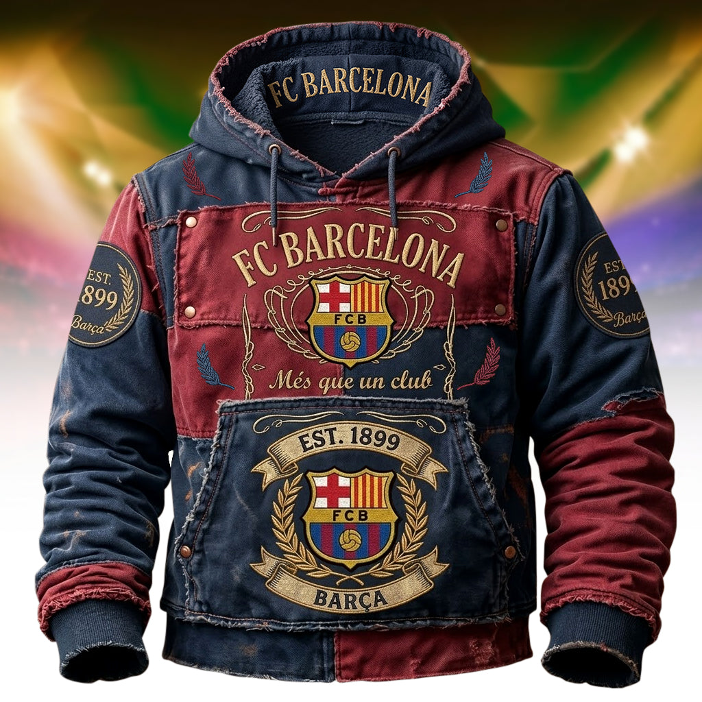 Customized Barca Est.1899 Vintage Unisex Hoodie (1899-2026)