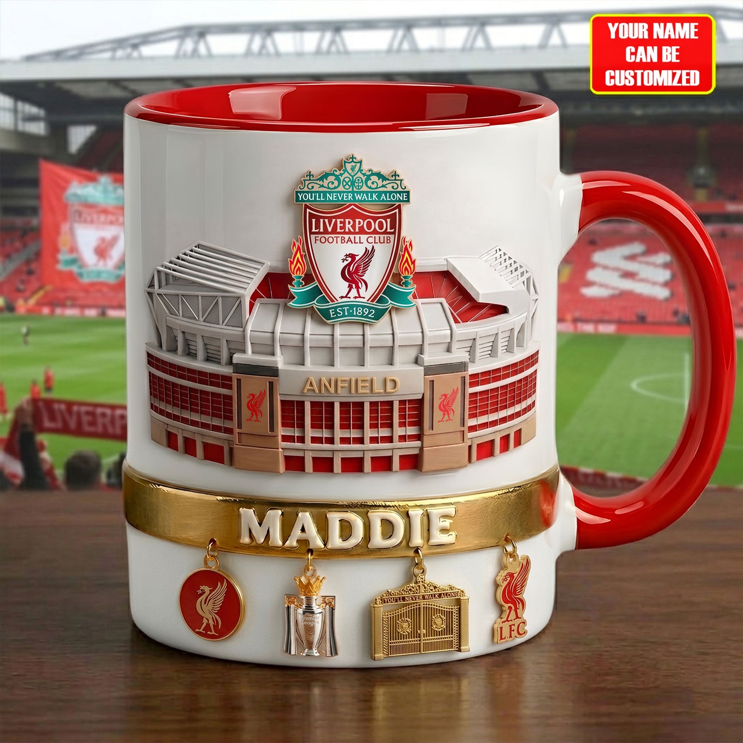 LVP LFC Stadium Accent Mug , Cream Mug Gifts , Holiday Gifts