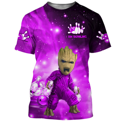 Personalized Name Purple Gr Bowling All Over Printed Unisex Shirt Q230403