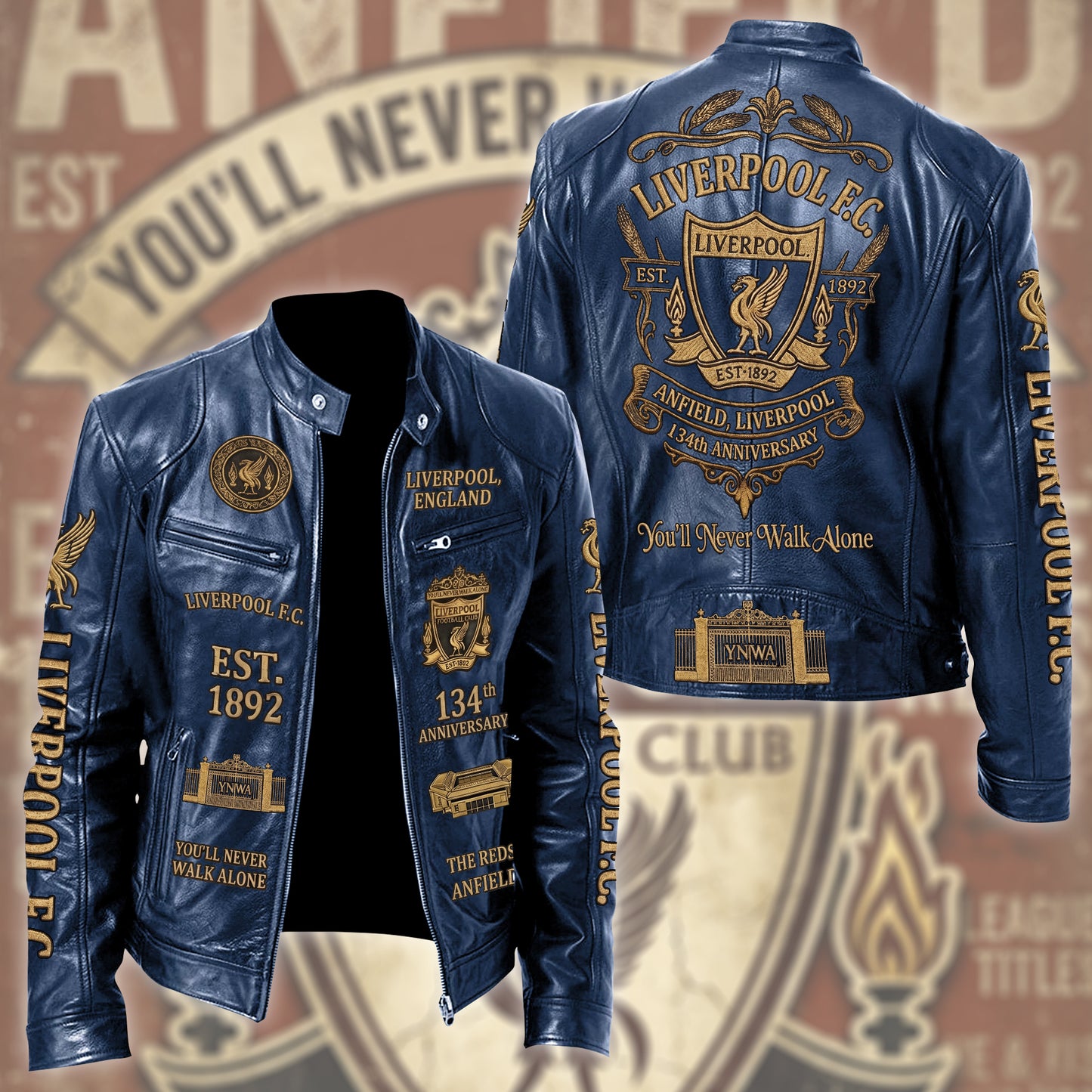 LVP FC 134th Anniversary Vintage Collar Leather Jacket (1892-2026)