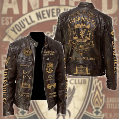 LVP FC 134th Anniversary Vintage Collar Leather Jacket (1892-2026)