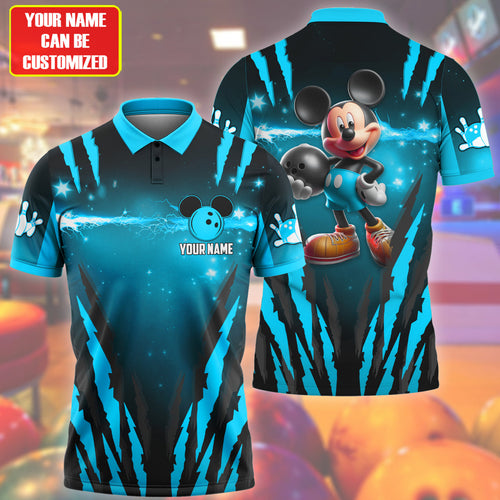 Personalized Name Mk Bowling Q4 Teal Version All Over Printed Unisex Shirt Q230405