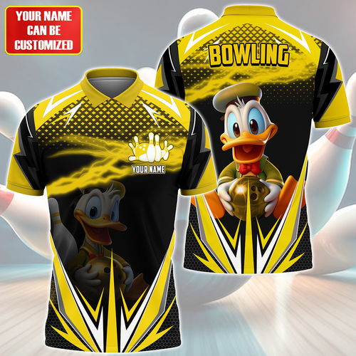 Personalized Name Dn Bowling Yellow Version All Over Printed Unisex Shirt Q230502