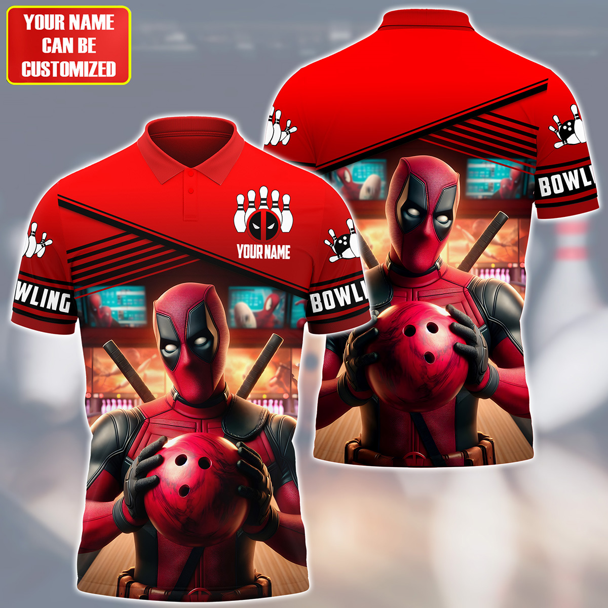 Personalized Name DP Bowling All Over Printed Unisex Shirt Q230503