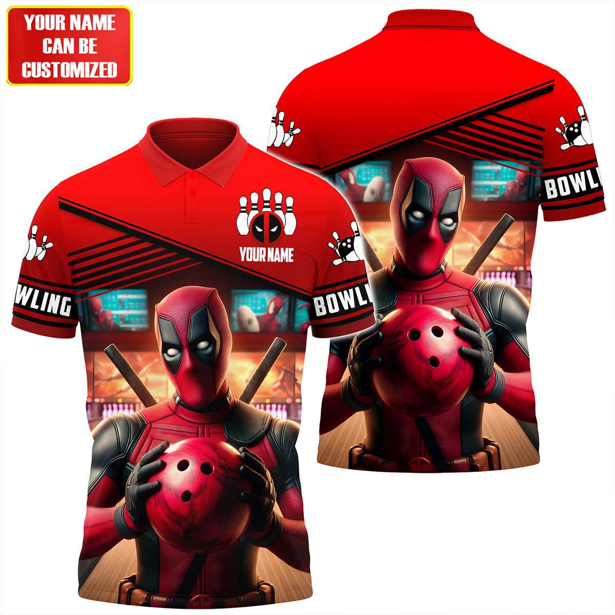 Personalized Name DP Bowling All Over Printed Unisex Shirt Q230503