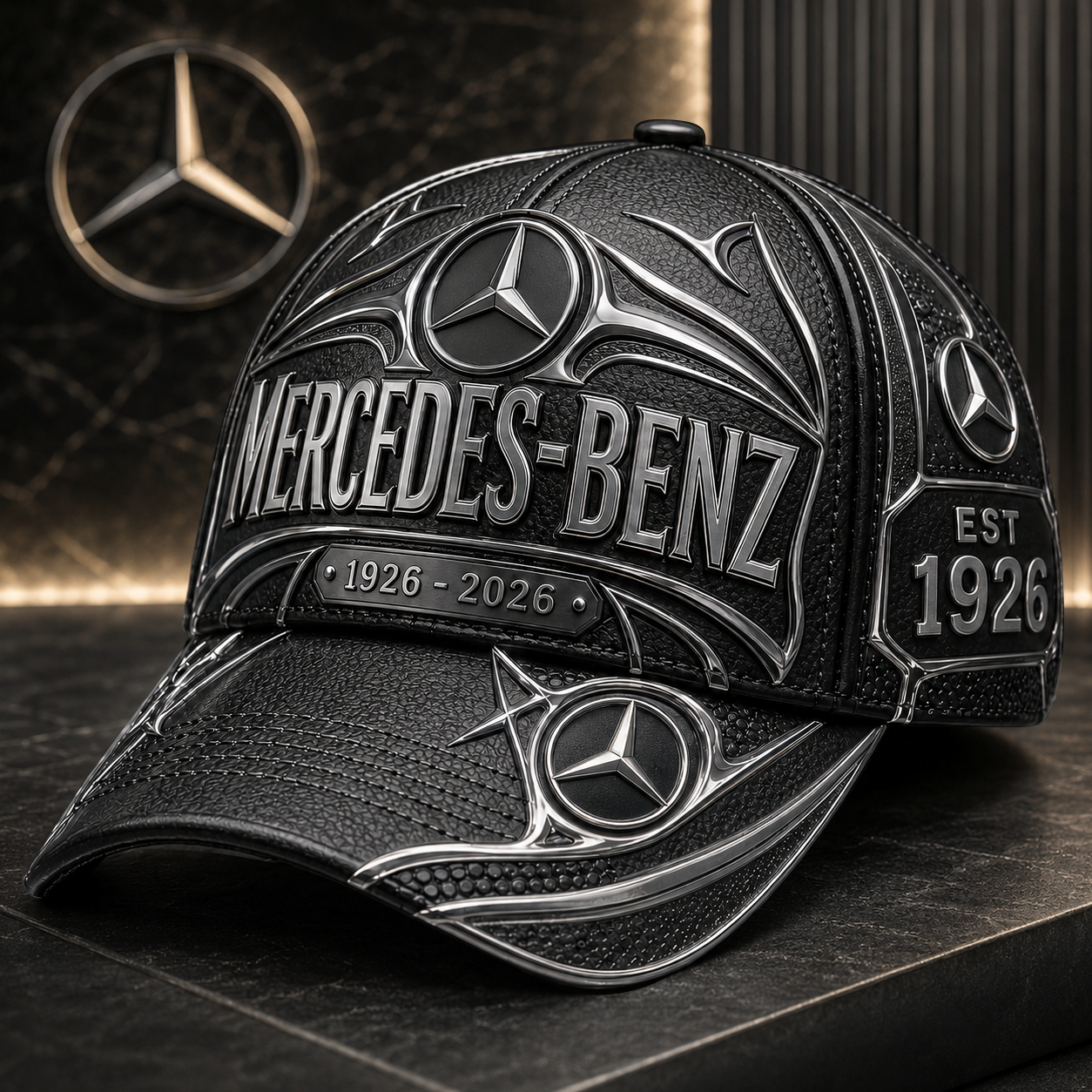 Personalized Merc Leather Vintage EST 1926 Classic Cap (1926-2026)