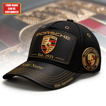 Personalized Pors Vintage 95TH Anniversary Leather Classic Cap (1931-2026)