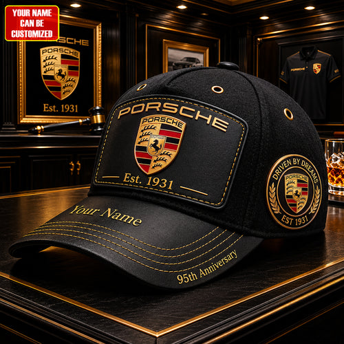 Personalized Pors Vintage 95TH Anniversary Leather Classic Cap (1931-2026)