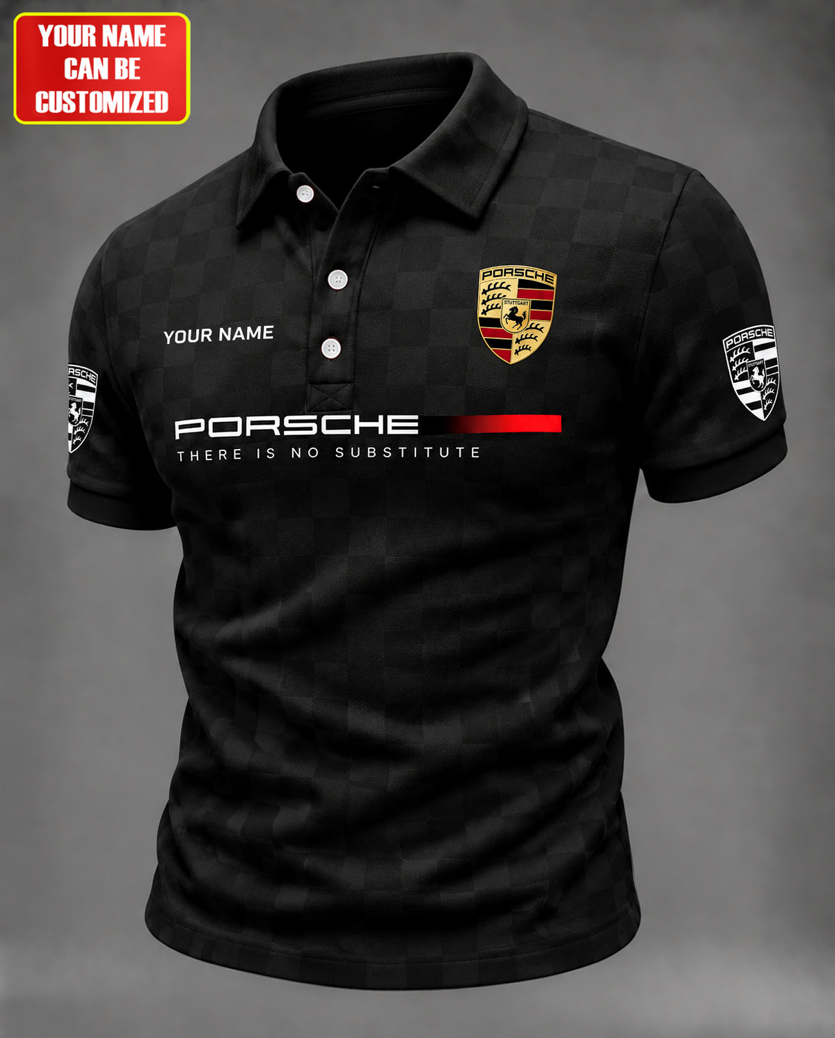 Personalized Pors There Is No Substitute Luxury Premium Polo Shirt