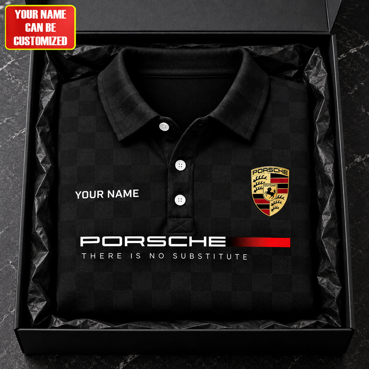 Personalized Pors There Is No Substitute Luxury Premium Polo Shirt