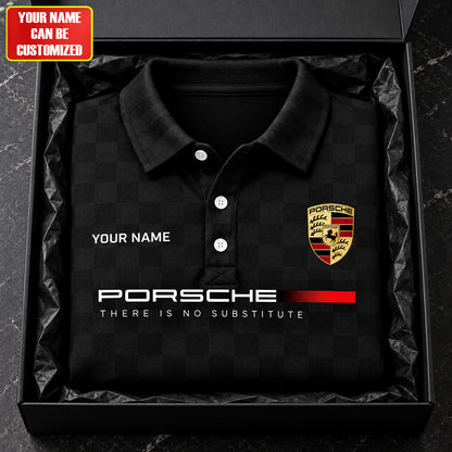 Personalized Pors There Is No Substitute Luxury Premium Polo Shirt