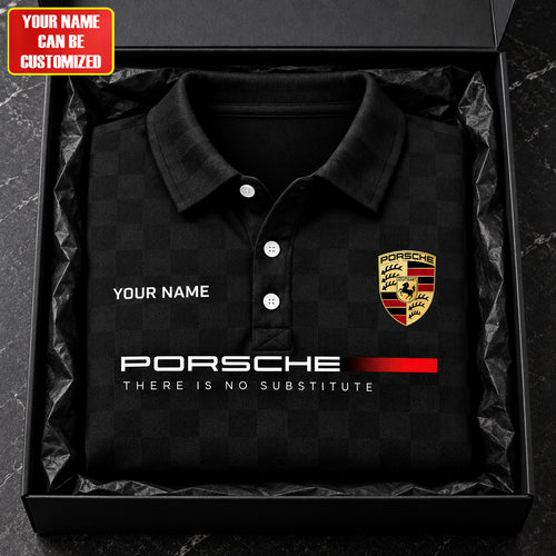 Personalized Pors There Is No Substitute Luxury Premium Polo Shirt
