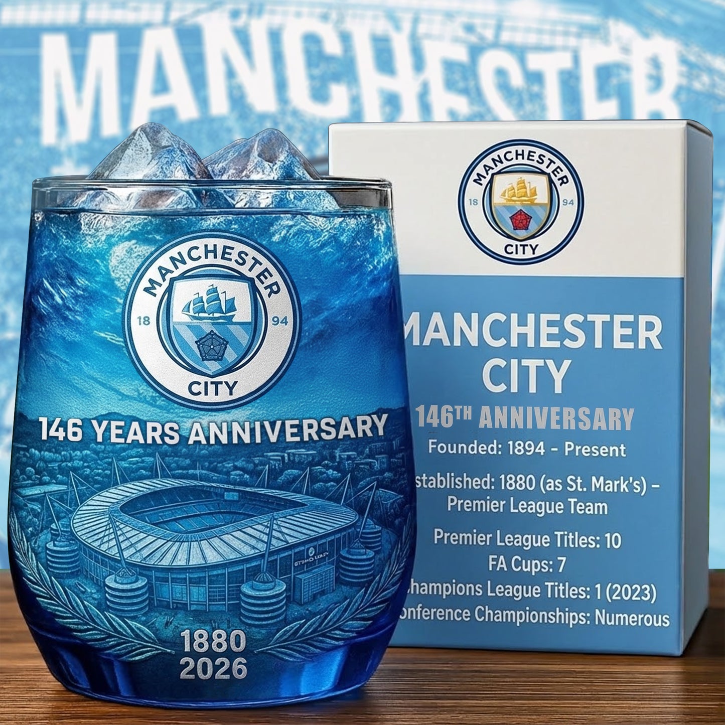 Personalized MC 146 Years Anniversary Whisky , MC Whiskey Glass, Holiday Gifts