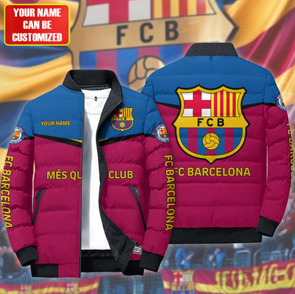 Personalized Barca FC Sport Puffer Jacket 3D V2