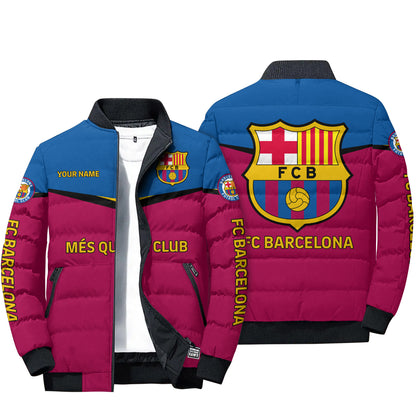 Personalized Barca FC Sport Puffer Jacket 3D V2