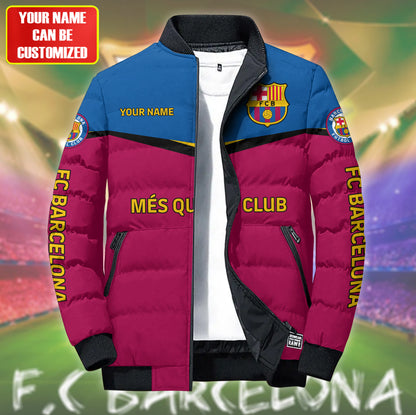 Personalized Barca FC Sport Puffer Jacket 3D V2