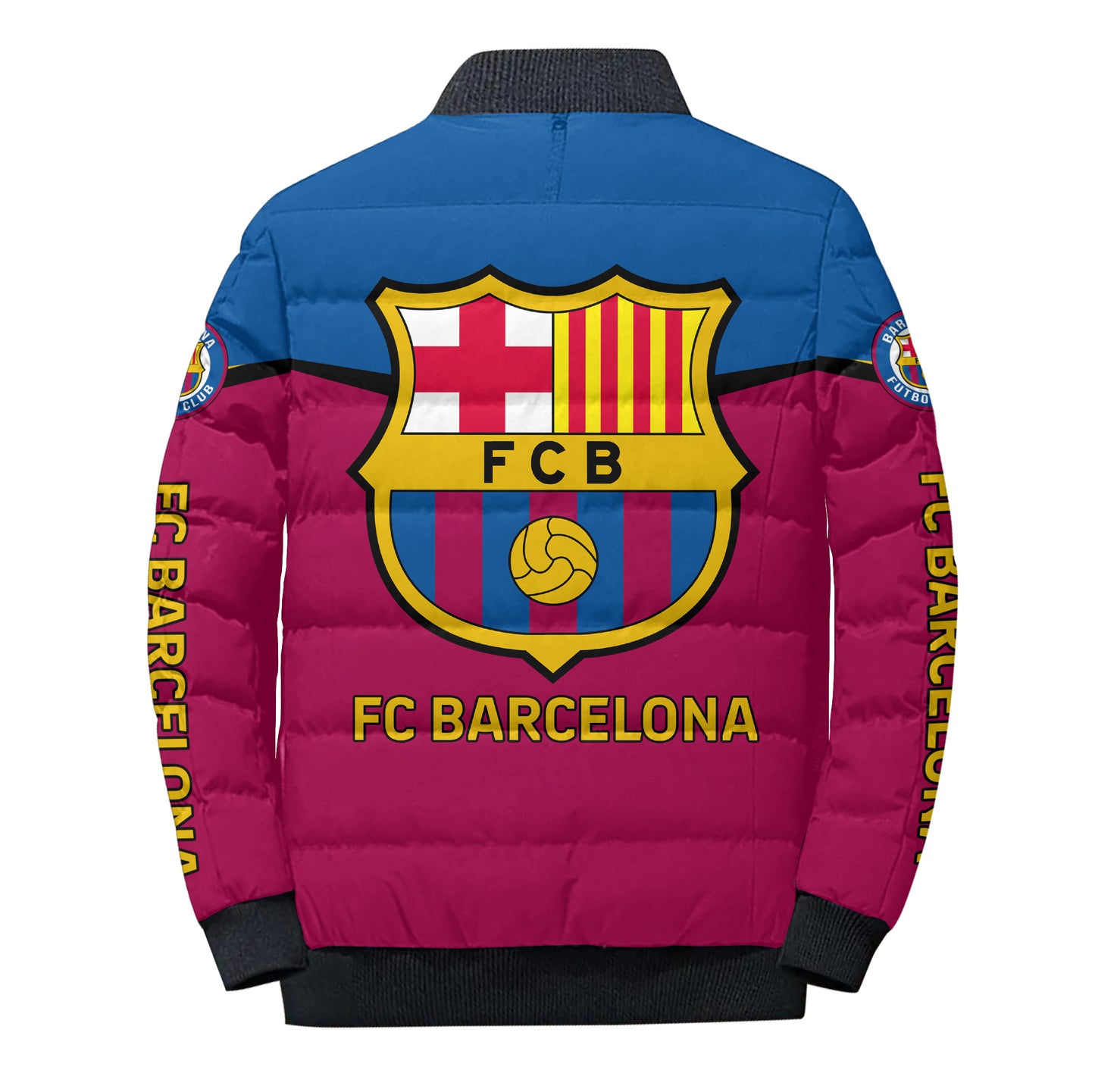 Personalized Barca FC Sport Puffer Jacket 3D V2