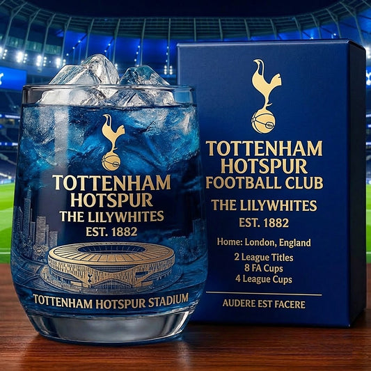 Personalized Tottenham Est 1882 Whisky , Tottenham Whiskey Glass, Holiday Gifts