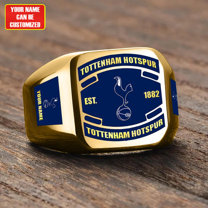 Tottenham FC Custom Name Classic Design Ring