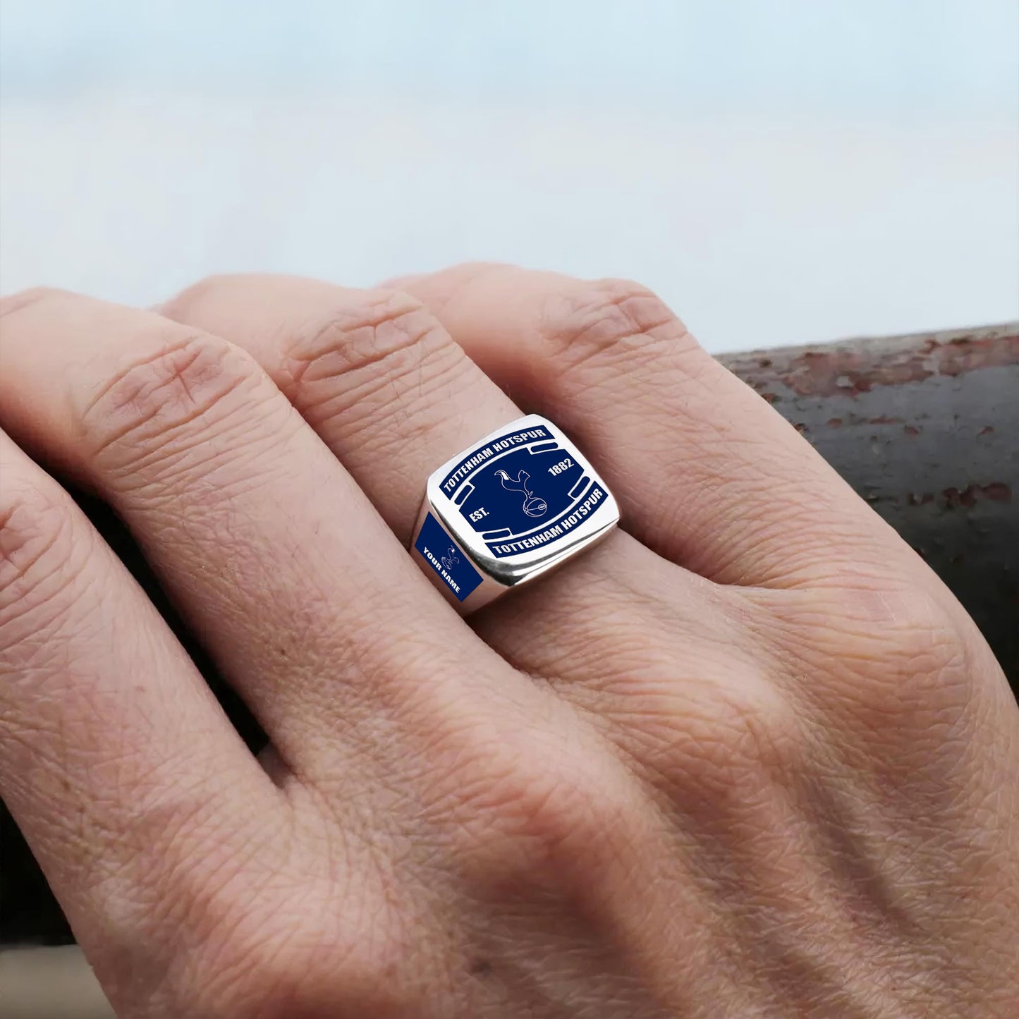 Tottenham FC Custom Name Classic Design Ring
