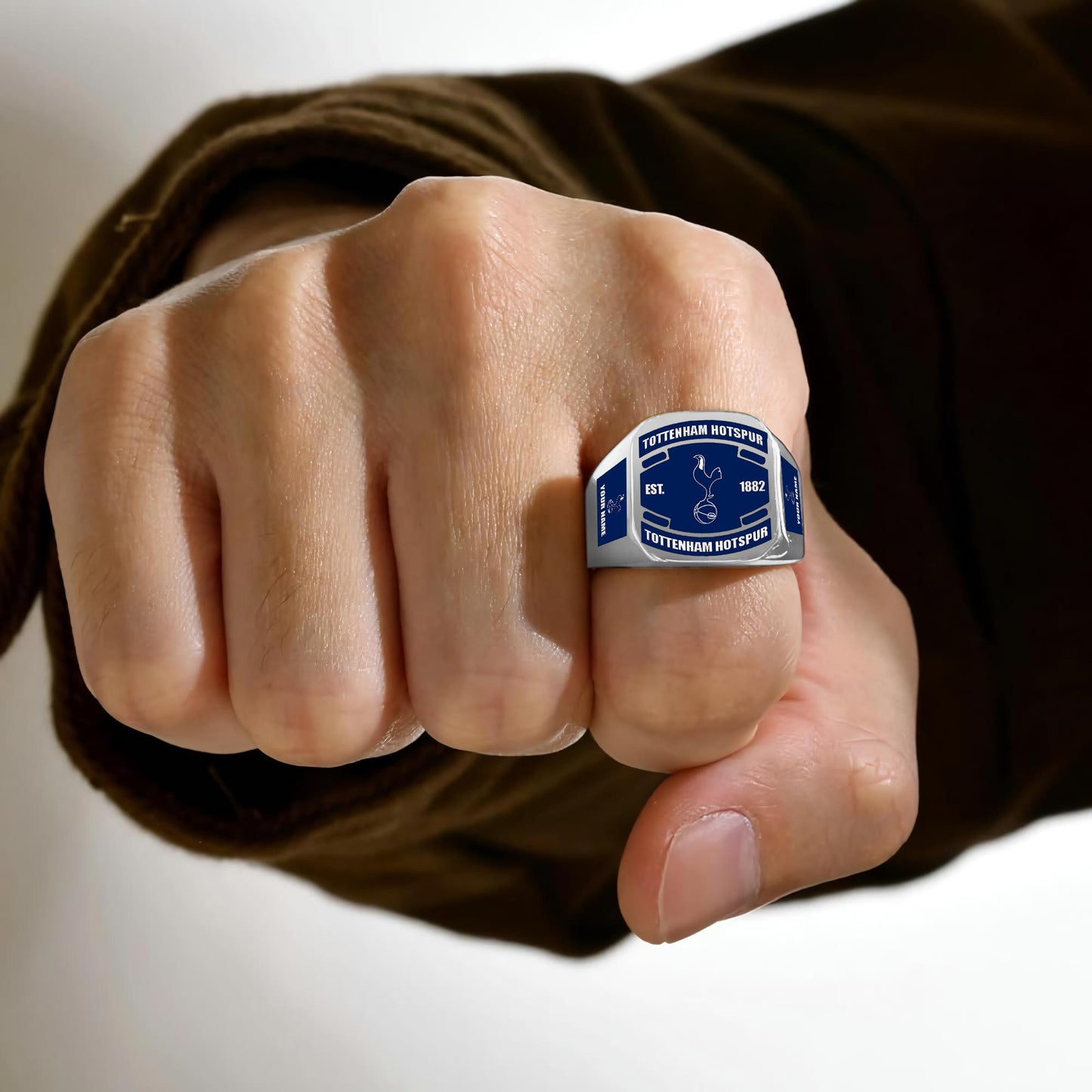 Tottenham FC Custom Name Classic Design Ring