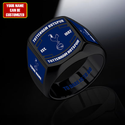 Tottenham FC Custom Name Classic Design Ring