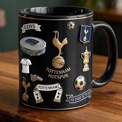 Tottenham FC Accent Mug , Cream Mug Gifts , Holiday Gifts V2