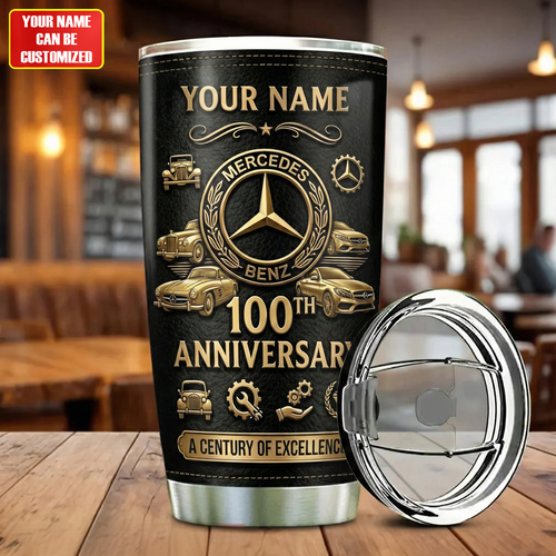 Personalized Merc 100th Anniversary Premium Stainless Tumbler