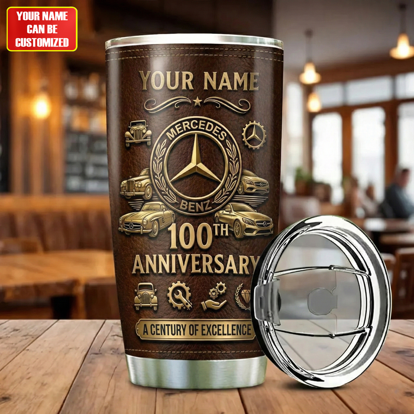 Personalized Merc 100th Anniversary Premium Stainless Tumbler