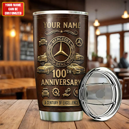 Personalized Merc 100th Anniversary Premium Stainless Tumbler