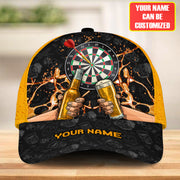 Personalized Name Skull Beer Darts Classic Cap Q240206