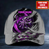 Personalized Name Purple Skull Darts Classic Cap Q240208