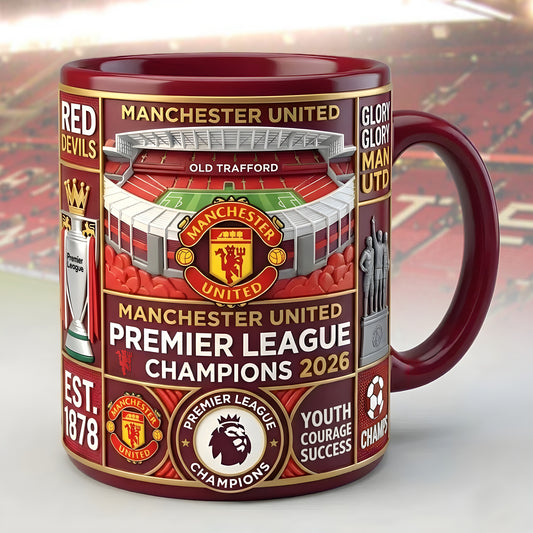 Personalized MU Football Club Accent Mug , Cream Mug Gifts , Holiday Gifts