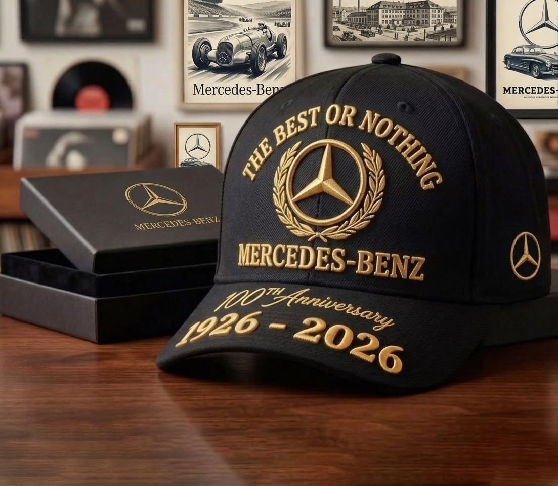 Merc 100th Anniversary Luxury Classic Cap (1926-2026)