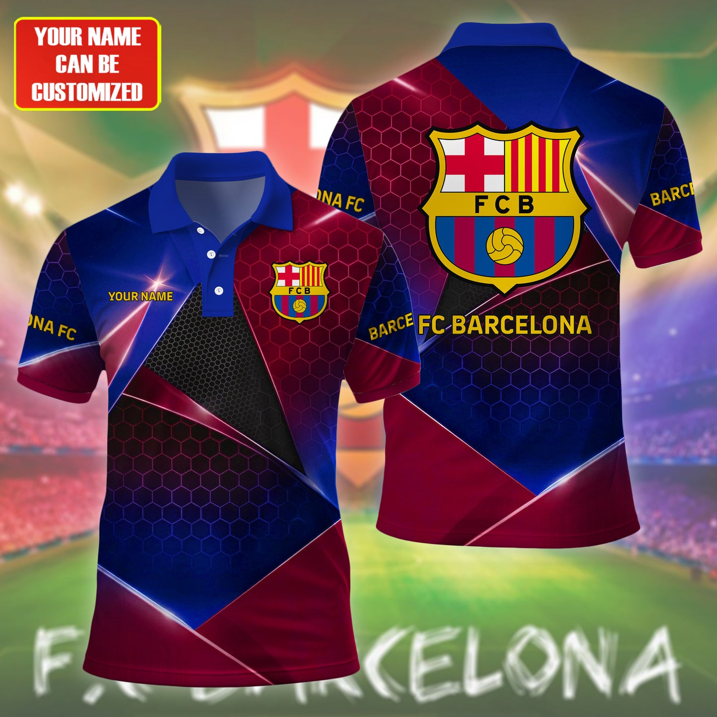Personalized Barca FC Luxury Sport 3D Full Printing Set ,Shirt , Hoodie , Short , Polo ,hawaii