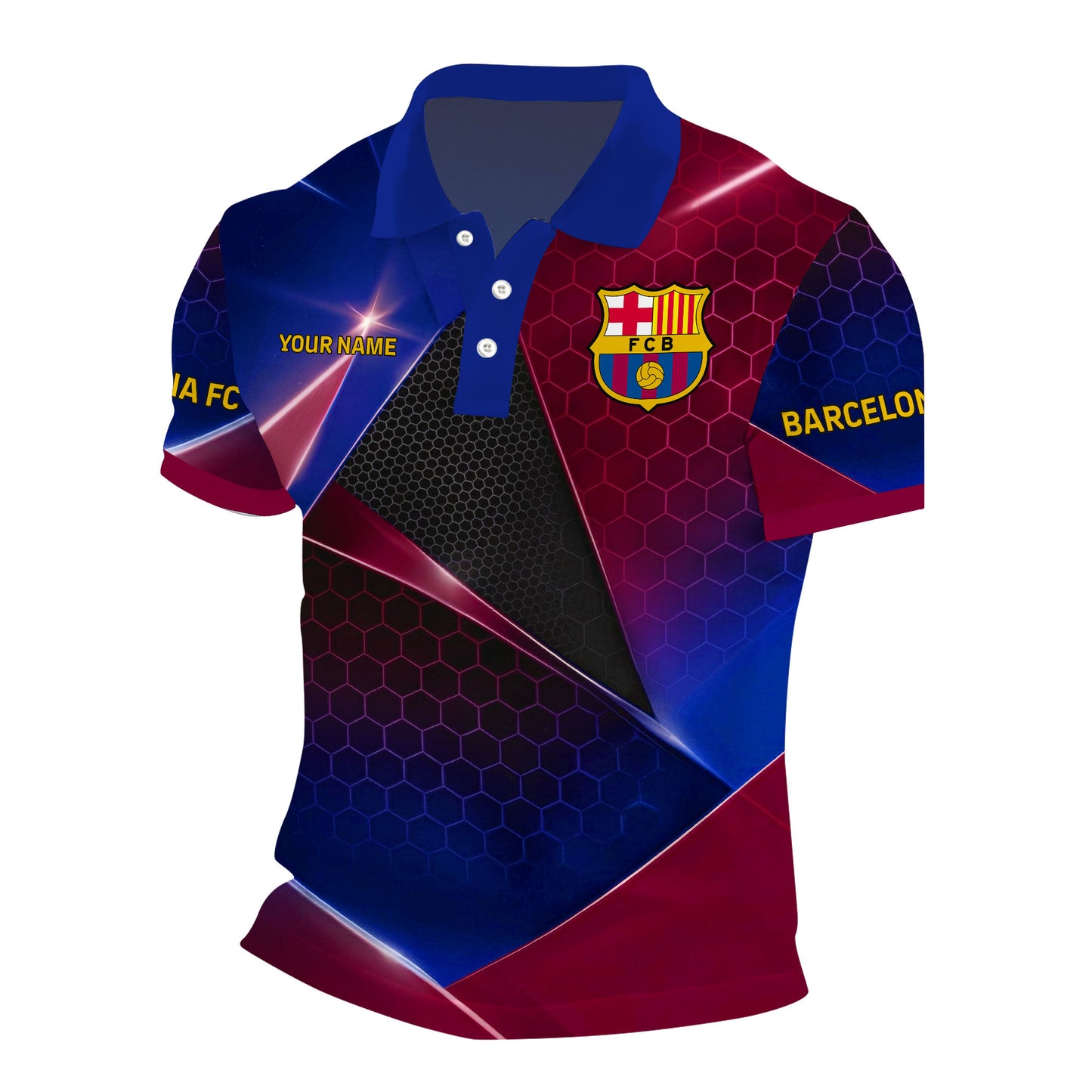 Personalized Barca FC Luxury Sport 3D Full Printing Set ,Shirt , Hoodie , Short , Polo ,hawaii