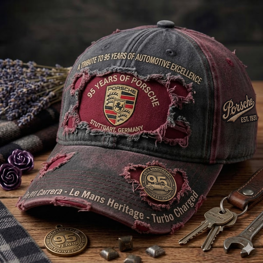Pors 95 Years Denim Classic Cap (1931-2026)