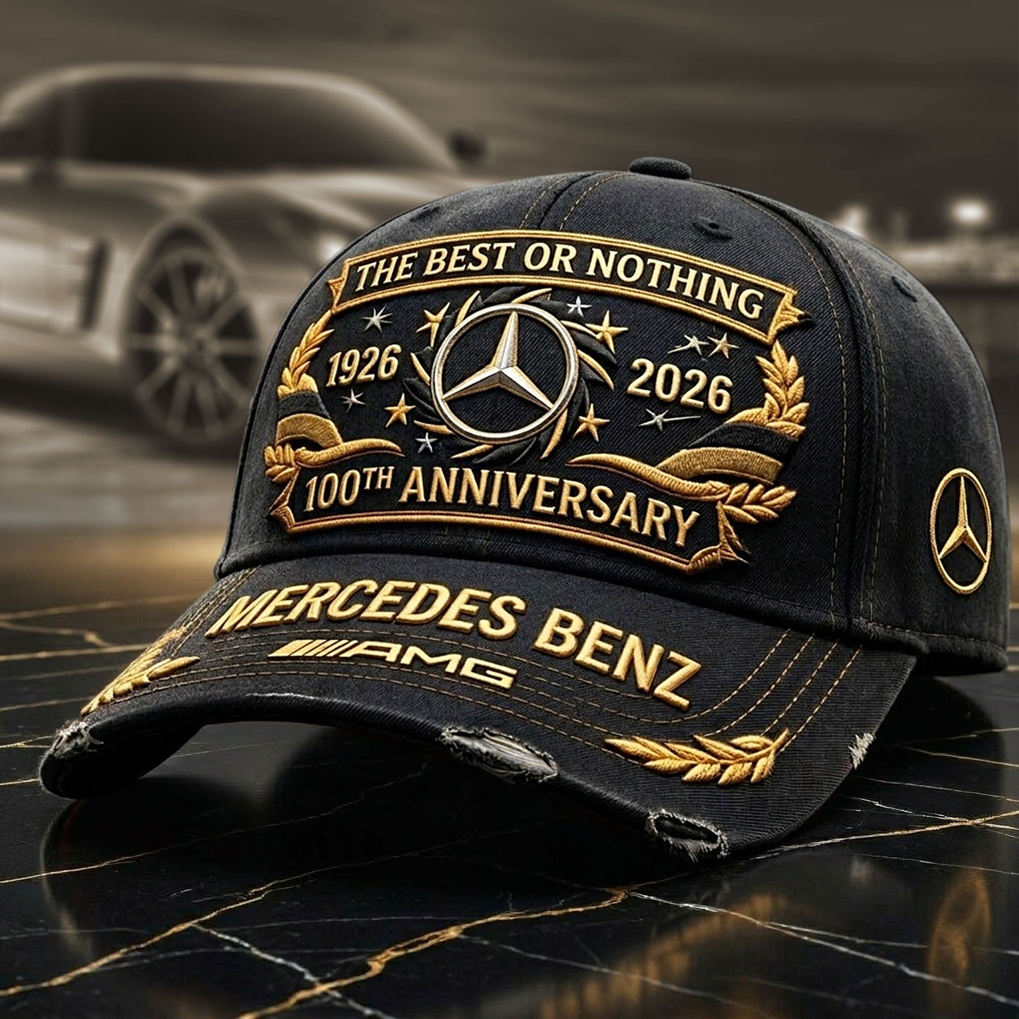 Merc AMG 100th Anniversary Denim Classic Cap (1926-2026)