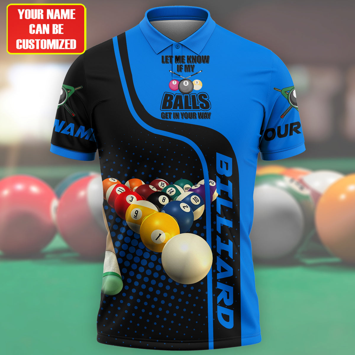 Personalized Name Billiard Q10 All Over Printed Unisex Shirt Q240306