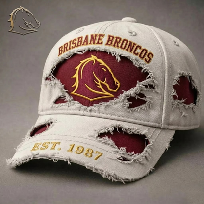 Brisbane Broncos Est 1987 Denim Classic Cap